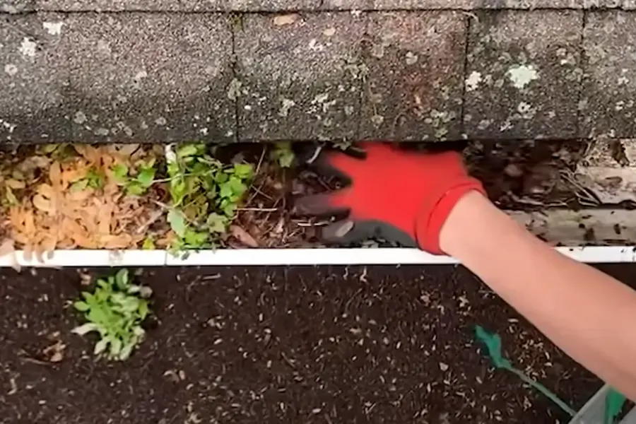 Gutter Cleaning in Greensboro, NC — residential gutter and downspout work