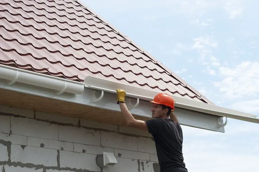 Gutter Cleaning in Browns Summit, NC — residential gutter and downspout work